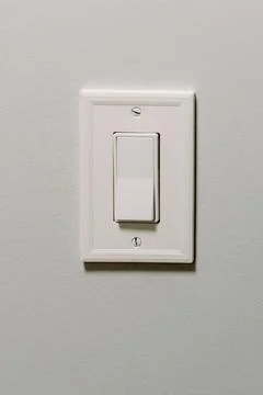 New light switch installed Stock Photos