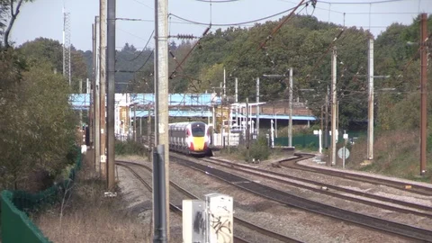 New LNER Class 800 Azuma Train 스톡 동영상 97268506
