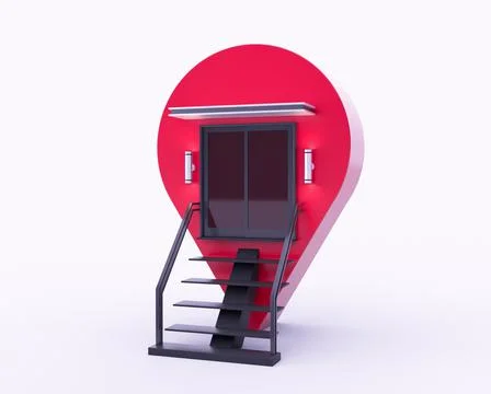 New Location relocation pin Illustrazione stock