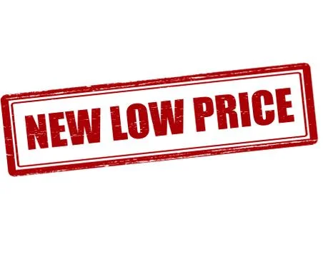 New low price Stockillustratie