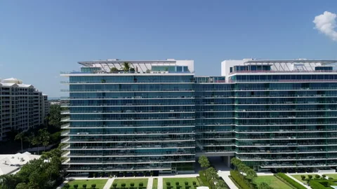 New luxury to tower in Key Biscayne Stock Footage 239885727