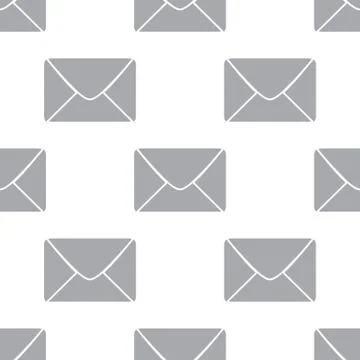 New Mail seamless pattern Stock Illustration