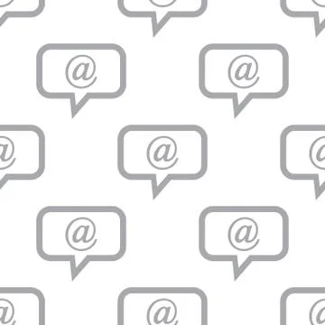 New Mail seamless pattern Stock Illustration