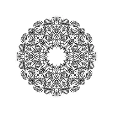 New mandala art designs vector illustration Stock Illustration