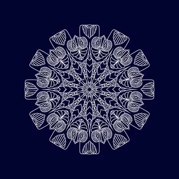 New mandala art designs vector illustration Stock Illustration