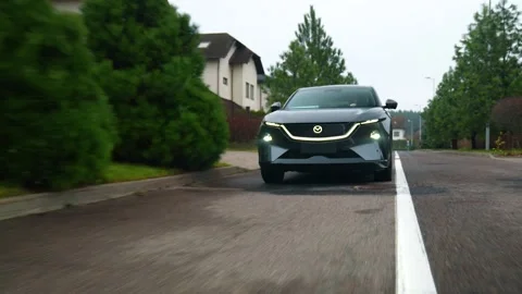The New Mazda EZ-60 Speaker. Premium Music in the Car's Interior Stock Footage 323467761