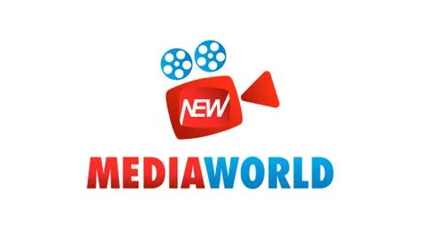 New Media World 스톡 일러스트