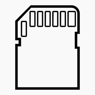 New memory card icon. Stockillustratie