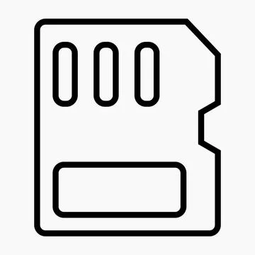 New memory card icon. Stock Illustration