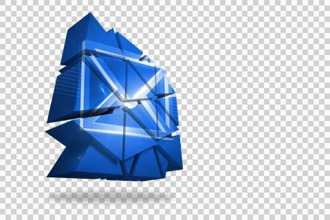 New message on abstract screen Stock Illustration