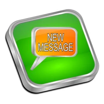 New Message Button Stock Illustration