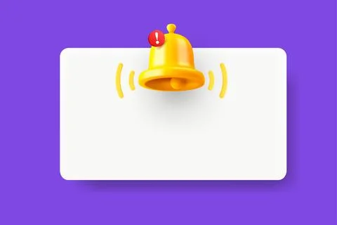 New message concept with empty window. Vector 3d illustration with copy space Illustrazione stock