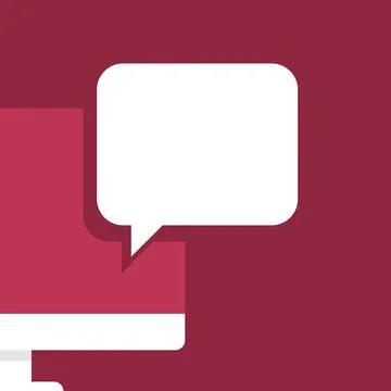 A new message on the desktop screen. Empty space for your inscription イラスト素材