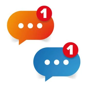 New message icon set Stock Illustration