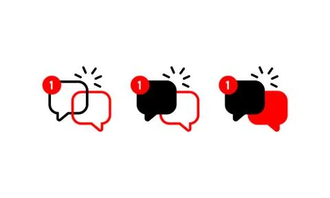 New message notification icon. Dialog symbol for your web site design, logo, app Stock Illustration