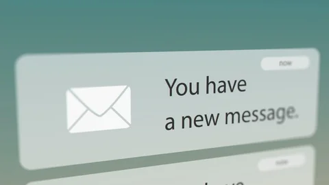 New Message Notification on Smart Phone. Stock-Footage 115923185