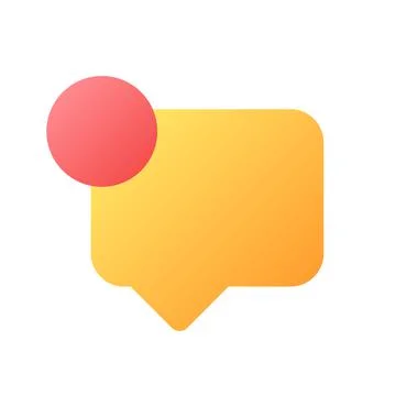 New message pixel perfect flat gradient color ui icon 스톡 일러스트
