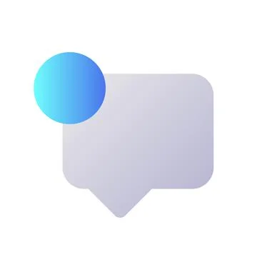 New message pixel perfect flat gradient two-color ui icon Stock Illustration