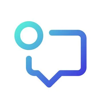 New message pixel perfect gradient linear ui icon 스톡 일러스트