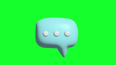 New message. Speech bubble 3d render. Stock Footage 285148586