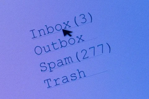 New messages in mailbox Stock Photos