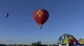 New Mexican Flag Hot Air Balloon HD Footage