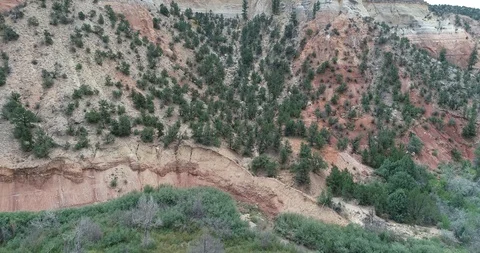 New Mexico Cliff Climb Stock Footage