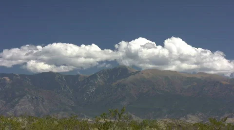 New Mexico Clouds and Mountain Timelapse Stock Footage 538304
