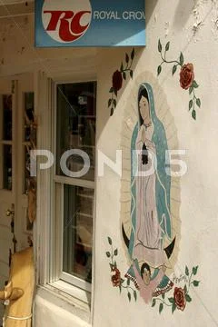 New mexico latino hispanic chimayo vigil store Stock Photos
