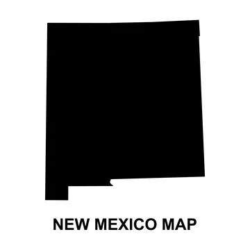 New Mexico map, united states of america. Flat concept icon symbol vector ill Stock Illustration