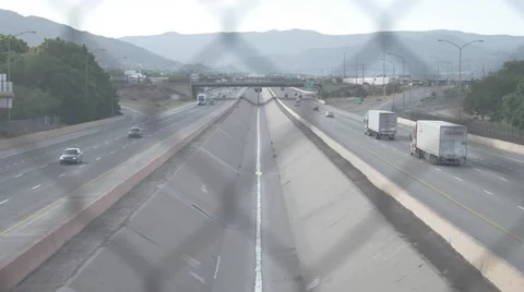 New Mexico Overpass Stock Footage