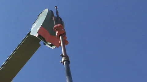 New Mexico  pump jack bottom view Video stock 458382