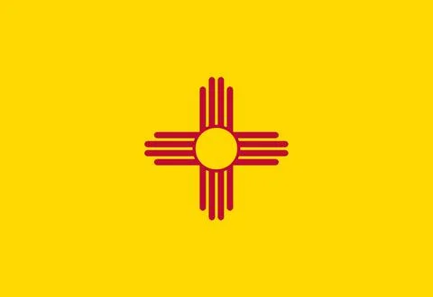 New Mexico State Flag background illustration Stock Illustration