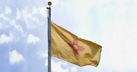 New Mexico State Flag Stock Footage 285278579