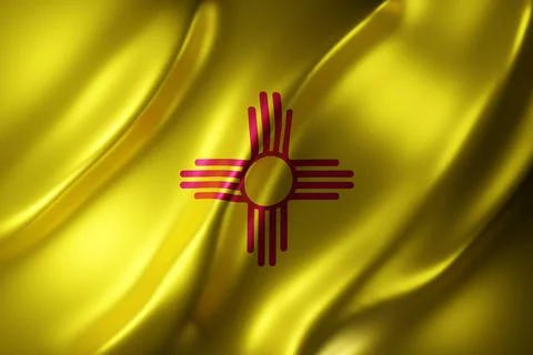 New Mexico State flag Stock Illustration