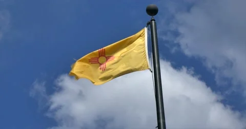 New Mexico State Flag Real Time Video stock 64163859