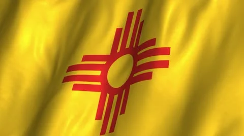 New Mexico Waving Flag Video stock 12316306