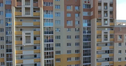 New microdistrict. City block. area. Living area Stock Footage 77742386