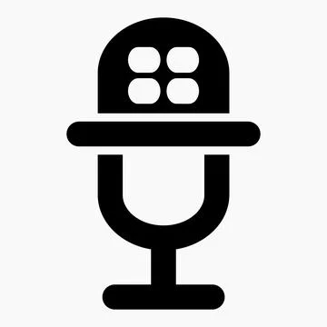 New microphone icon Stock Illustration