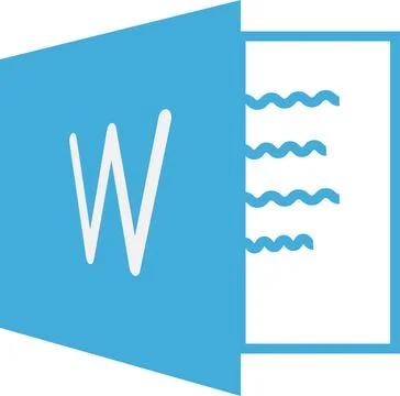 New Microsoft Word icon 스톡 일러스트