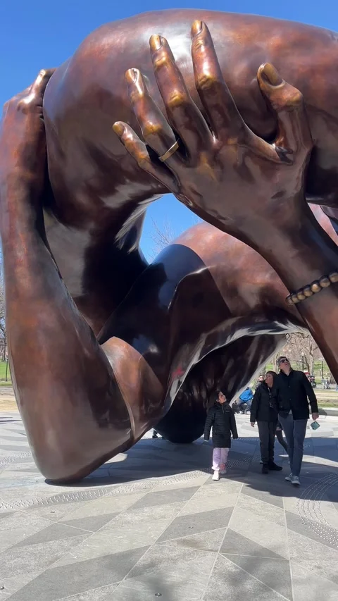 NEW MLK STATUE Stock Footage 243226952