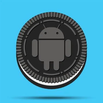 New mobile operating system Android Oreo. Stock Illustration