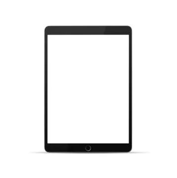 New model tablet with blank screen Stock Photos