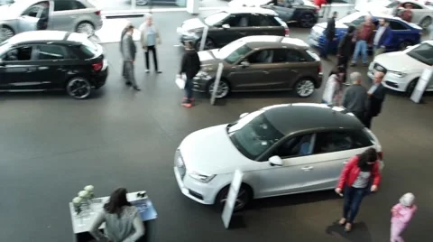 New models of the brand Audi Stock Footage 55735996