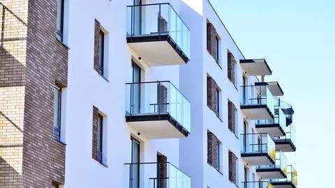New modern block of flat, condo architecture. Foto stock