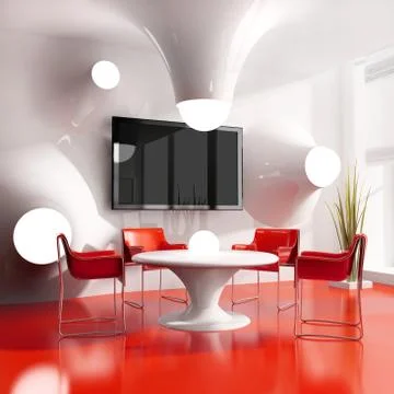 New modern cafe Stock Illustration