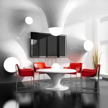 New modern cafe Stock Illustration