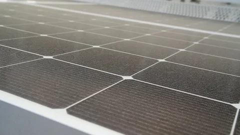 New modern energy source solar panels Stock Footage 113067775