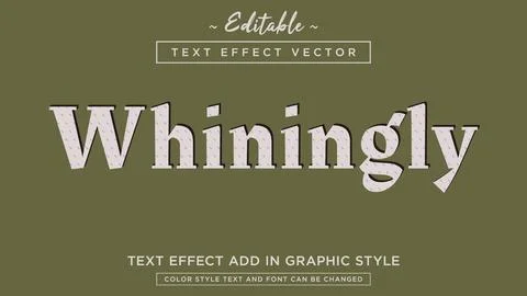 New modern text effect with pattern style effect Stock Illustration