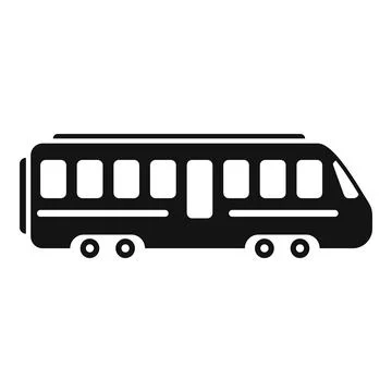 New modern train icon simple vector. Security journey Stock Illustration